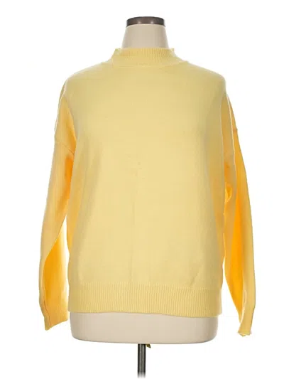 Pre-owned Unbranded Turtleneck Sweater In Yellow