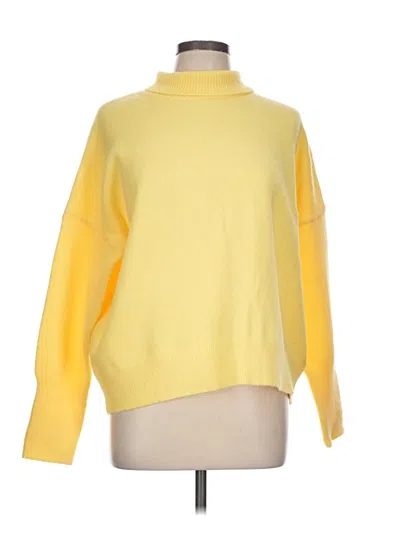 Pre-owned Unbranded Turtleneck Sweater In Yellow
