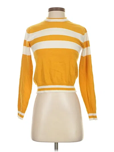 Pre-owned Unbranded Turtleneck Sweater In Yellow