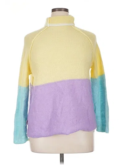 Pre-owned Unbranded Turtleneck Sweater In Yellow