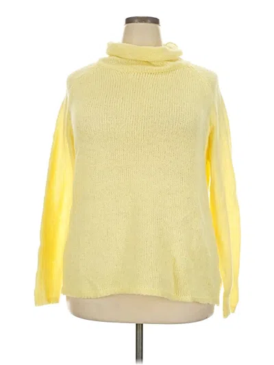 Pre-owned Unbranded Turtleneck Sweater In Yellow