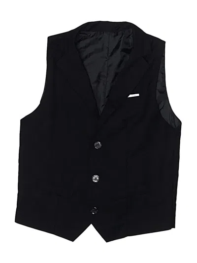 Pre-owned Unbranded Kids' Tuxedo Vest In Black