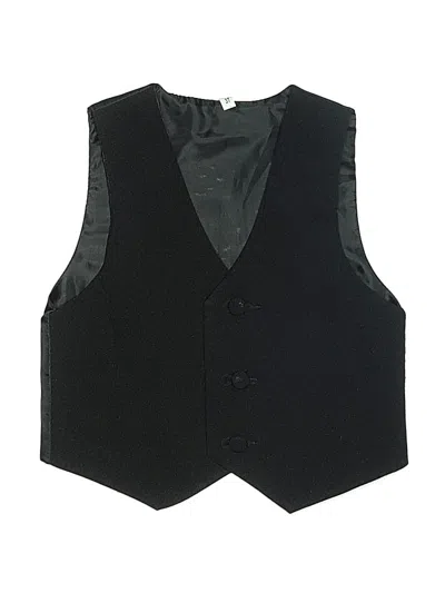 Pre-owned Unbranded Kids' Tuxedo Vest In Black