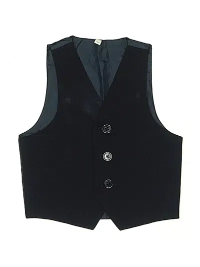 Pre-owned Unbranded Kids' Tuxedo Vest In Black