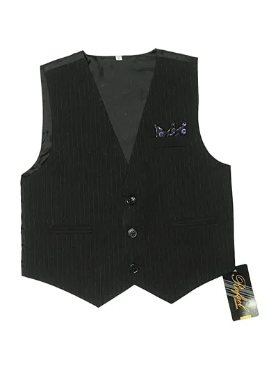 Pre-owned Unbranded Kids' Tuxedo Vest In Black