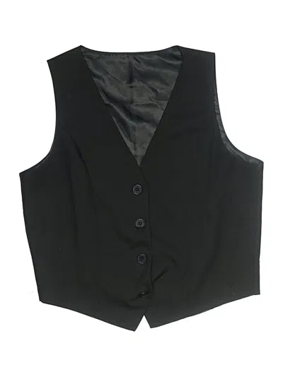 Pre-owned Unbranded Kids' Tuxedo Vest In Black