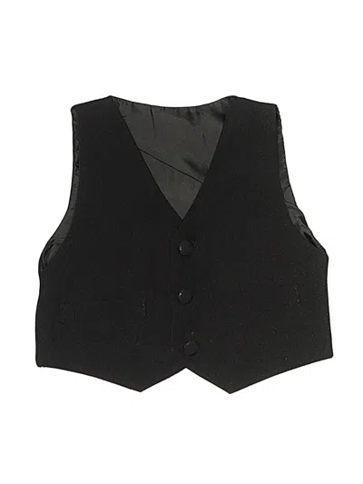 Pre-owned Unbranded Babies' Tuxedo Vest In Black