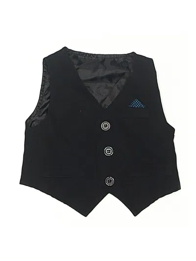 Pre-owned Unbranded Babies' Tuxedo Vest In Black