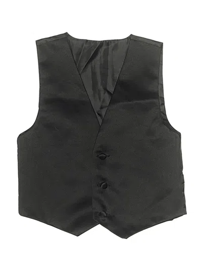 Pre-owned Unbranded Kids' Tuxedo Vest In Black