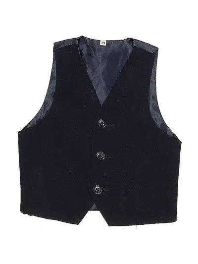 Pre-owned Unbranded Kids' Tuxedo Vest In Blue