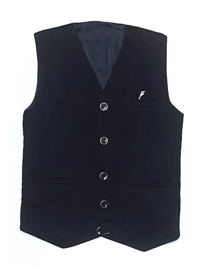 Pre-owned Unbranded Kids' Tuxedo Vest In Blue