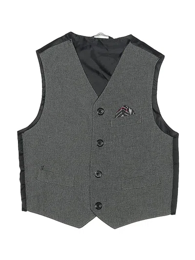 Pre-owned Unbranded Kids' Tuxedo Vest In Gray