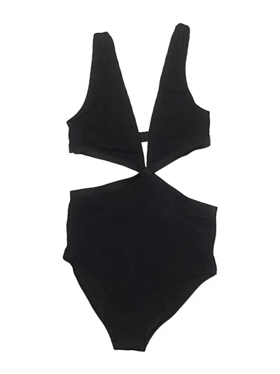 Pre-owned Unbranded Two Piece Swimsuit In Black