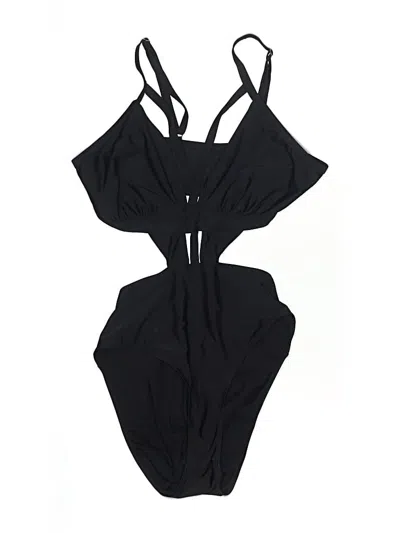Pre-owned Unbranded Two Piece Swimsuit In Black