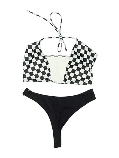 Pre-owned Unbranded Two Piece Swimsuit In Black