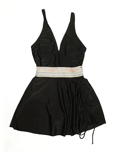 Pre-owned Unbranded Two Piece Swimsuit In Black