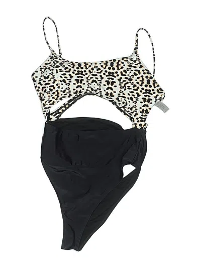Pre-owned Unbranded Two Piece Swimsuit In Black