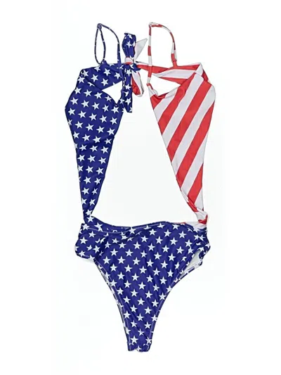 Pre-owned Unbranded Two Piece Swimsuit In Blue