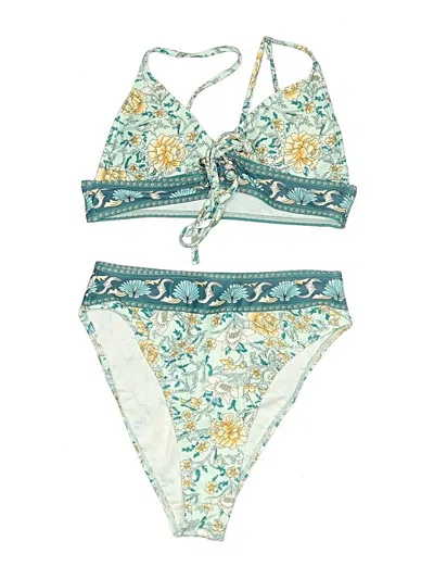 Pre-owned Unbranded Two Piece Swimsuit In Blue