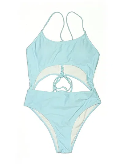 Pre-owned Unbranded Two Piece Swimsuit In Blue