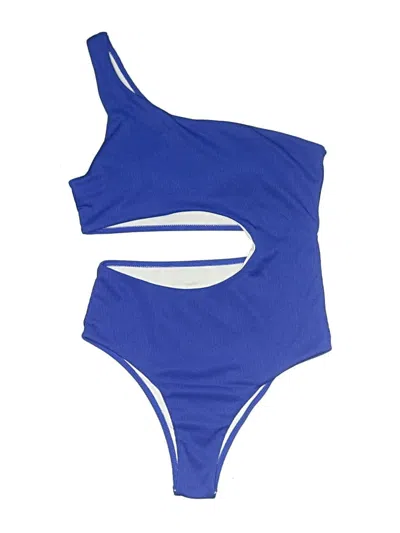 Pre-owned Unbranded Two Piece Swimsuit In Blue