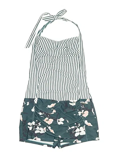 Pre-owned Unbranded Two Piece Swimsuit In Blue