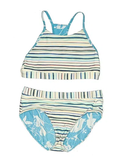 Pre-owned Unbranded Kids' Two Piece Swimsuit In Blue