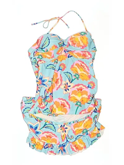 Pre-owned Unbranded Two Piece Swimsuit In Blue