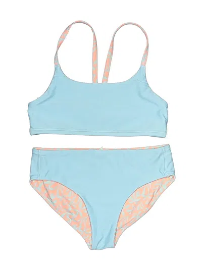 Pre-owned Unbranded Kids' Two Piece Swimsuit In Blue