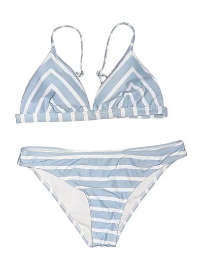 Pre-owned Unbranded Two Piece Swimsuit In Blue