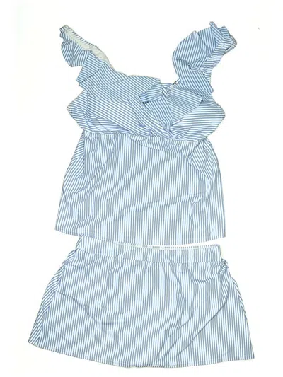 Pre-owned Unbranded Two Piece Swimsuit In Blue