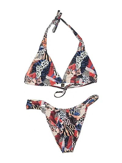 Pre-owned Unbranded Two Piece Swimsuit In Blue