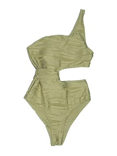 Pre-owned Unbranded Two Piece Swimsuit In Gold