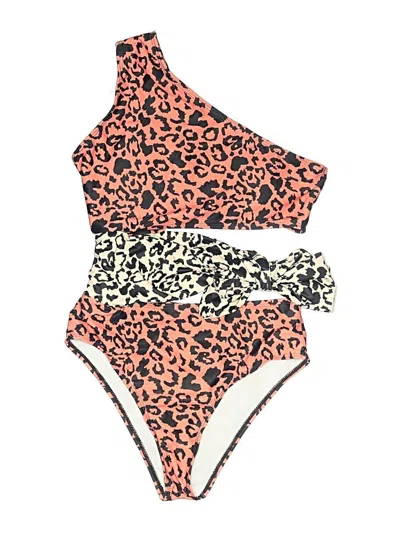 Pre-owned Unbranded Two Piece Swimsuit In Orange