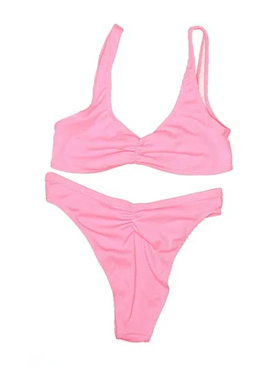 Pre-owned Unbranded Two Piece Swimsuit In Pink