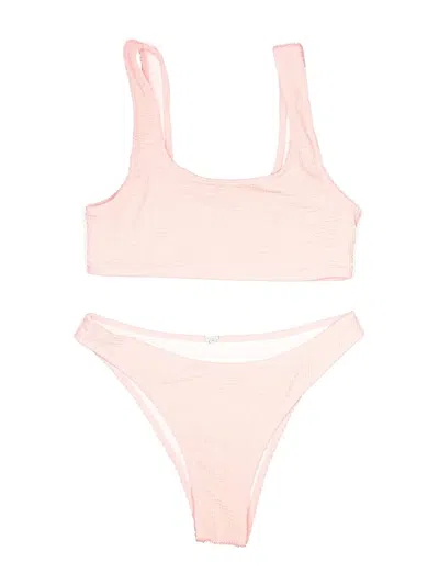 Pre-owned Unbranded Two Piece Swimsuit In Pink