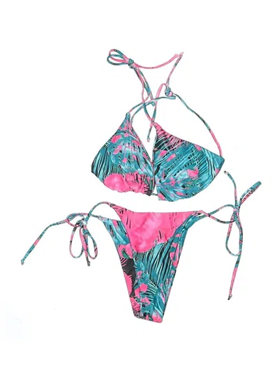 Pre-owned Unbranded Two Piece Swimsuit In Pink