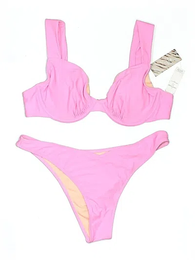 Pre-owned Unbranded Two Piece Swimsuit In Pink