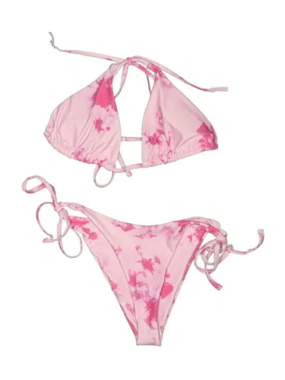 Pre-owned Unbranded Two Piece Swimsuit In Pink