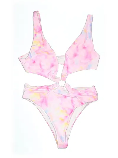 Pre-owned Unbranded Two Piece Swimsuit In Pink