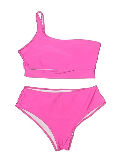 Pre-owned Unbranded Two Piece Swimsuit In Pink