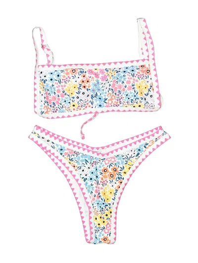 Pre-owned Unbranded Two Piece Swimsuit In Pink