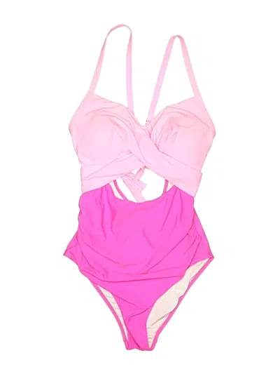 Pre-owned Unbranded Two Piece Swimsuit In Pink