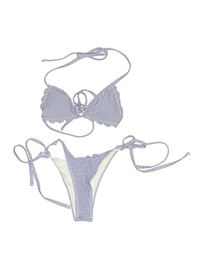 Pre-owned Unbranded Two Piece Swimsuit In Purple