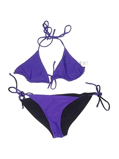Pre-owned Unbranded Two Piece Swimsuit In Purple
