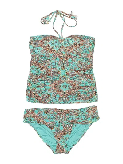 Pre-owned Unbranded Two Piece Swimsuit In Teal
