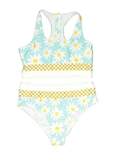 Pre-owned Unbranded Two Piece Swimsuit In Yellow