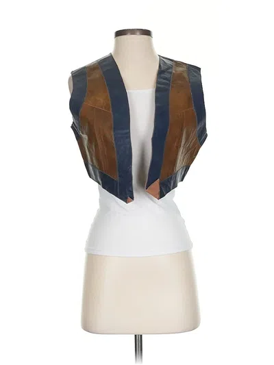 Pre-owned Unbranded Vest In Brown