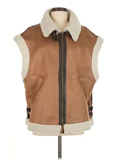 Pre-owned Unbranded Vest In Brown