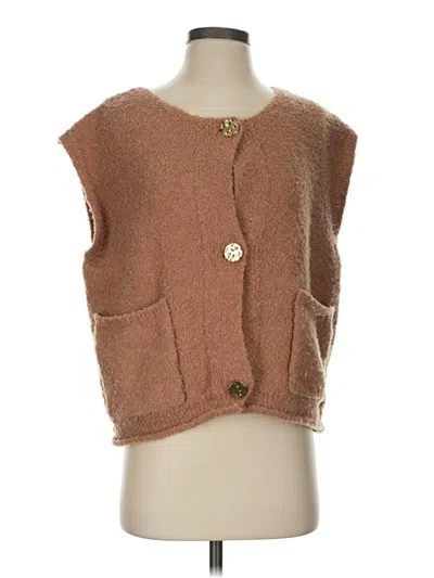 Pre-owned Unbranded Vest In Brown